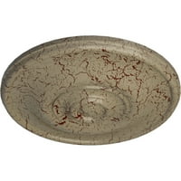 Екена Милуърк 3 4 од 3 8 п Джеферсън таван медальон, ръчно изрисуван пустинята Гоби пращене