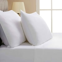 Хотел стил египетски памук от броя на спални нишки, кралица, арктическо бяло