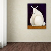 Запазената марка изобразително изкуство 'зайче' платно изкуство от Даниел Патрик Кеслер