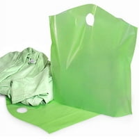 Пакет от 250, плътни цитрусови вълни от най -високи пластмасови торбички големи 8 25% рециклирани 2. MIL като пазарна чанта или
