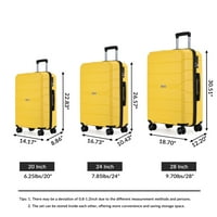 Багаж разширяем куфар комплект с ТСА заключване спинер 20в24в28в