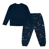 Чудо нация момчета Дълъг ръкав Графичен Топ с бегач панталони сън пижама комплект, размери 4-18