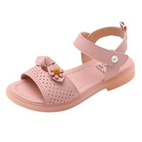 Детски обувки модни цветя дебела подметка сандали мека подметка удобни сандали за принцеси