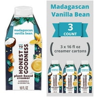 Честен към Бога, без млечни продукти, Мадагаскарска сметана за кафе с ванилия, приготвена с бадемово мляко и кокосово масло, 16