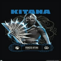 Mortal Kombat - Плакат за стена на принцеса Китана, 22.375 34