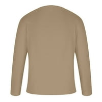 Fashion V Neck Rish for Men Кратък памучен памук с дълъг ръкав ежедневни поло ризи мускулни ризи с джоб