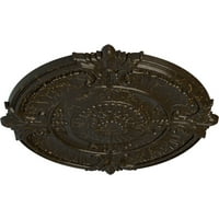 1 2 од 1 2 Пат Атика акантус лист таван медальон, ръчно рисуван камък огнище пращене