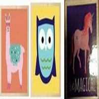Hampton Art Llama, Owl и Multicolor Wood Sprit
