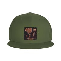 Мъжки и женски измит уникален печат с логото на Marshall Tucker регулируема дънкова шапка Moss Green