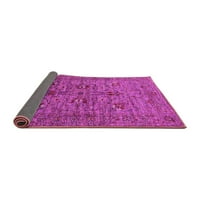 Ahgly Company Indoor Rectangle Oriental Pink Industrial Area Rugs, 8 '10'