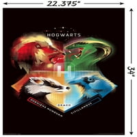 Магьосническият Свят: Плакат На Стената На Хари Потър - Хогуортс Хаус, 22.375 34