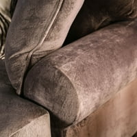 Мебели на Америка преходна тъкан Хендрикс диван с възглавници, кафяво