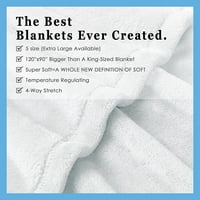 Френски булдог фланел хвърляне на одеяло Супер меки уютни плюшени одеяла за дивана легло Лек и издръжлив, подходящ за всички сезони