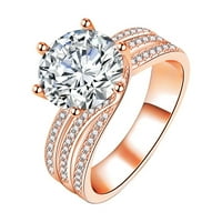 Супер флаш мойсанитен пръстен във формата на годежни пръстени за жени moissanite усукани годежни пръстени сватба годишнина обещават