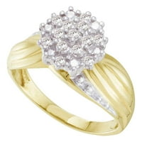 1 5ctw-диамантна клъстерна пръстен