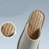 Жени мъжки унизионни миещи се памук с отворен пети домашни чехли на закрито обувки небрежни обувки с неплъзгаща се подметка