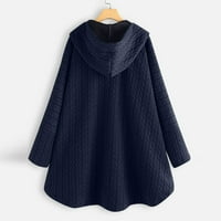 Mafytytpr дамски палта и якета разрешение дамски зима в продажба жени плюс размер ежедневни бутонни джобове с висок дълъг ръкав