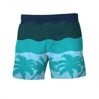 Jsaierl мъже плуват стволове лято бързо суха еластична талия плаж къси панталони Леки дъски за теглене на шорти за ежедневни печат