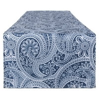 Дизайн внос Camz In. Blue Paisley Print Outdoor Table Runner