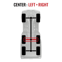 Sixity XTA Center Left Dight Oxles, съвместим с Can-Am Outlander XT DPS 2015-