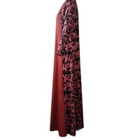 Женски абитуриентски рокли Dubai Print Дълги флорални дълги вечерни рокли