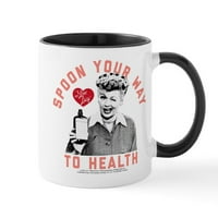 Cafepress - Lucy Spoon to Health - Oz Ceramic Mug - Noftty Coffee Tea Cup