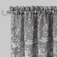 Achim Charlotte Rod Pocket Light Filtering Curtain панел, сив, 52 84