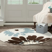 Кръгла площ килим, крак петна устойчиви цветен кръг килим със съвременен цветен дизайн от Съмърсет Начало-акцент килим за дома