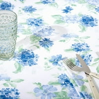 Марта Стюарт кехлибар флорален плат покривка единична опаковка, синьо зелено, 60 х84