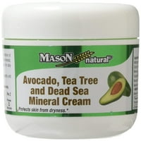 Масон витамини авокадо, чаено дърво и Мъртво море минерален крем за тяло, Унция