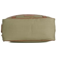 Buxton Men's Expedition II Huntington Gear Double Zip Travel Canvas, Olive