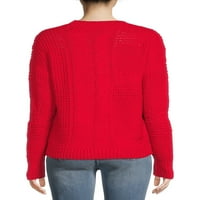 Време и Тру Женски смесен бод Пуловер пуловер, размери ХС-КСКСЛ