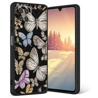 Съвместим със Samsung Galaxy Случай на телефона, пеперуди- калъф силикон защитен за тийнейджърка момче за момче за Samsung Galaxy A42